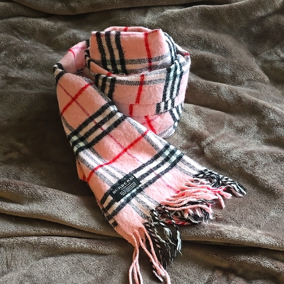 Burberry Accessories - Burberry Pink Plaid Women's Scarf